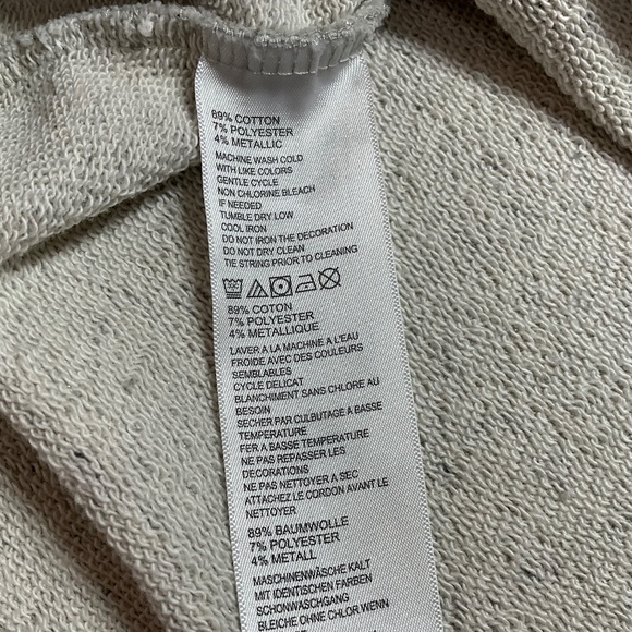 TOMMY BAHAMA Cotton Gray Sweatshirt with Metallic Gold Details MEDIUM - Picture 7 of 8